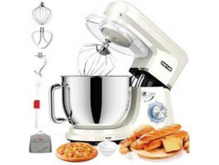 Robot pâtissier - GENERIQUE - 2000W 8L - 6 vitesses + fonction P - Bol inox 304 - Faible bruit