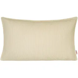 KISSENHÜLLE HYggelig No.1 kreide-beige Cord-Samt 50/30 cm