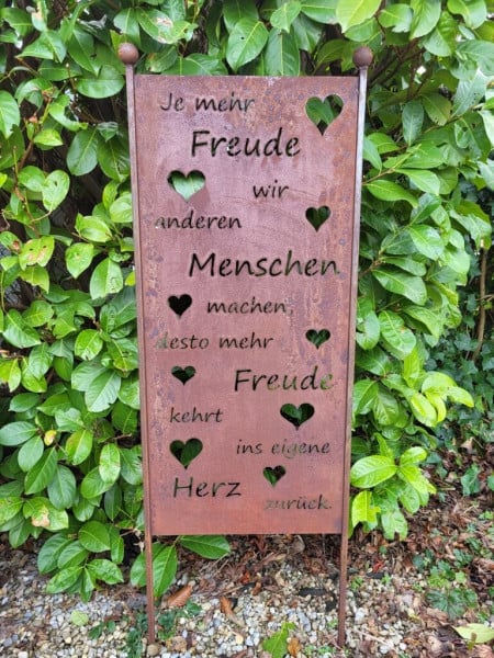Metalldekoration Walser Edelrost Tuinscherm