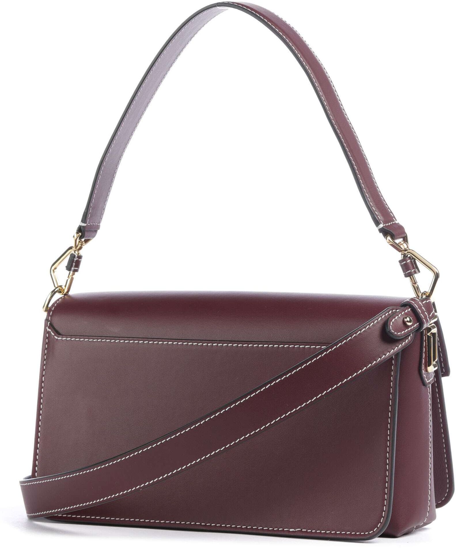 Lancel Angèle M Schultertasche aus Leder, lila