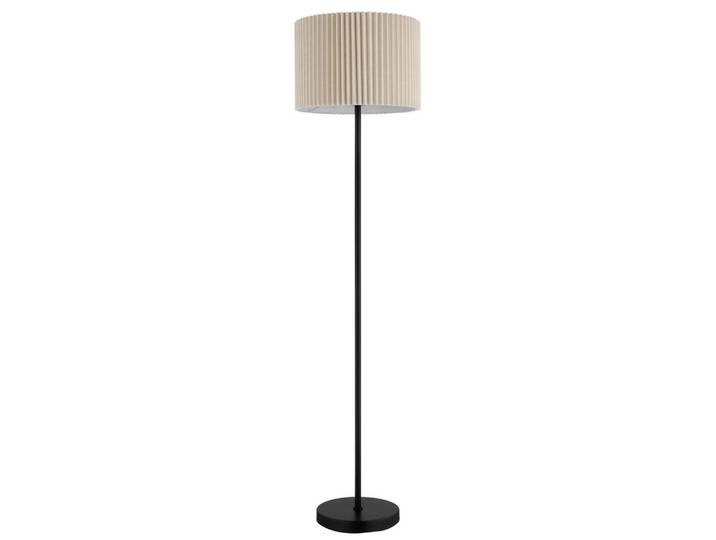 STEHLEUCHTE Naturfarben Schwarz D: 38 cm