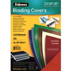 Fellowes Deckblatt Delta 5370305 DIN A4 rot 100 St./Pack.