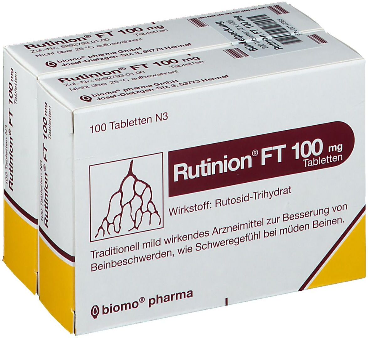 biomo pharma Rutinion FT 100 mg Tabletten 200 St