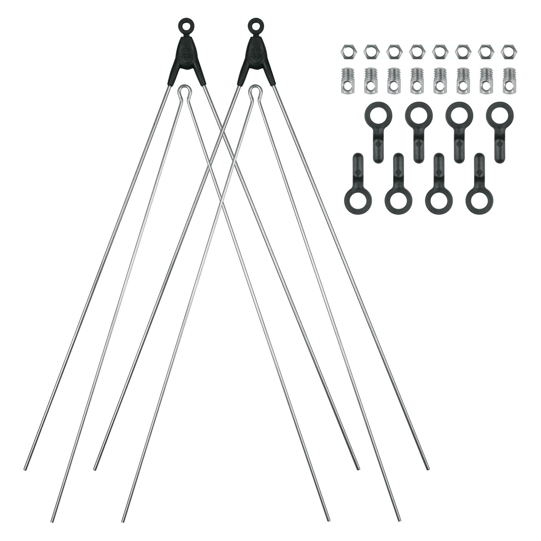 SKS Strebenset Bluemels Basic & Stripes 26/28" 365 mm inkl. Befestigung silber (Schutzblech Set) (11898)