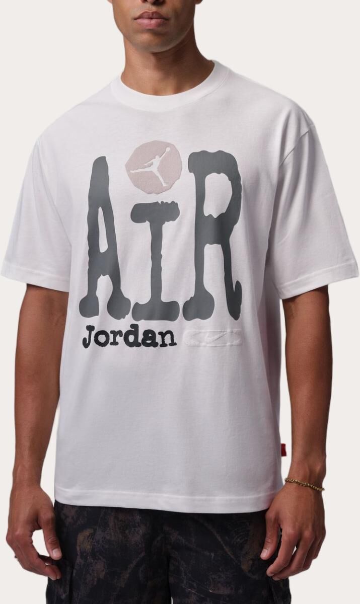Jordan Camiseta de hombre Air .  (XL) Blanco
