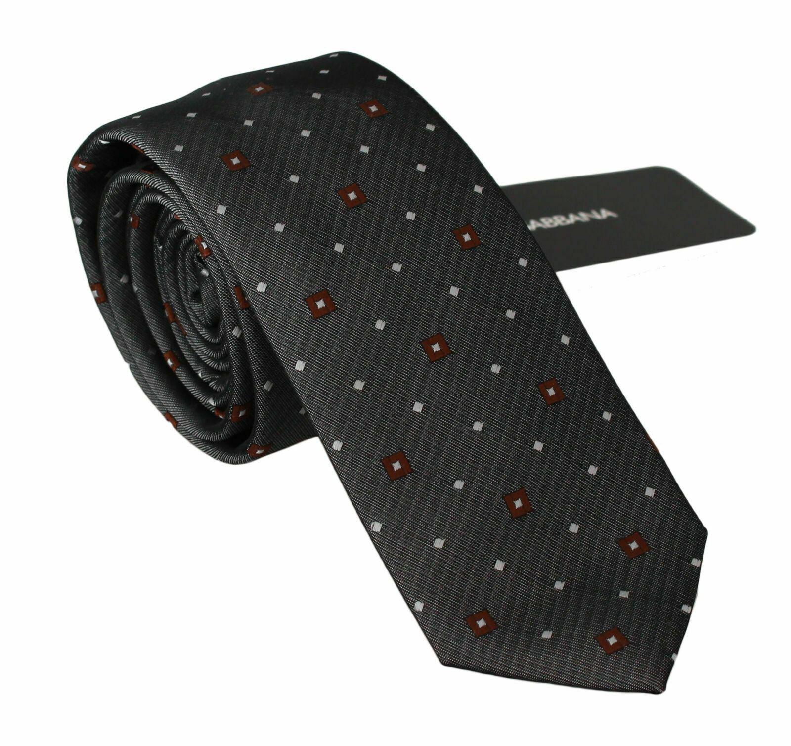Dolce & Gabbana Gray Pattered Classic Mens Slim Men's Ntrigaar
