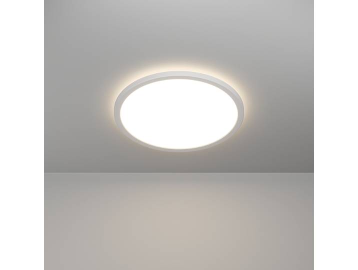LED-Deckenleuchte Rund Ø 39cm Weiß/Weiß Polycarbonat LED LED-Platine
