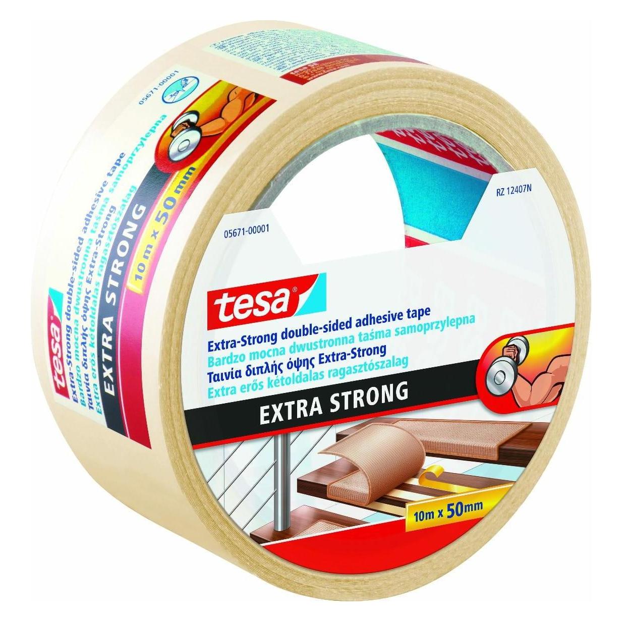 tesa Doppelseitiges Klebeband 25 M x 50 mm Für Extra Starke Teppiche (50 mm) (44707391)