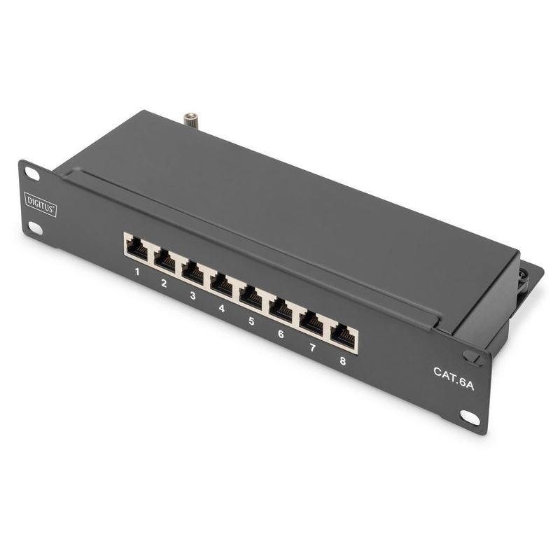 0.25m Digitus 10IN 1HE CAT6A PATCH PANEL 8-P