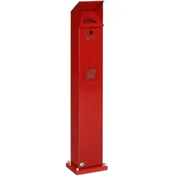 Standascher VAR SG 115 Abfallsammler Standsäule rot attraktive Standsäule, kombiniert Ascher & Abfallsammler