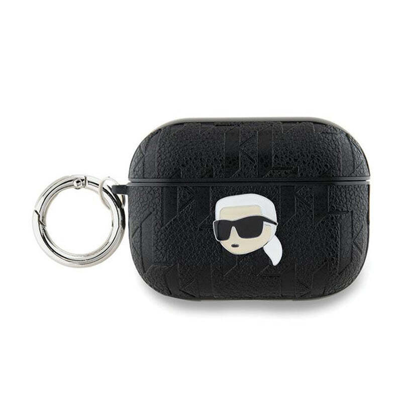 Karl Lagerfeld Monogram Karl Head etui voor AirPods Pro 2 - Zwart