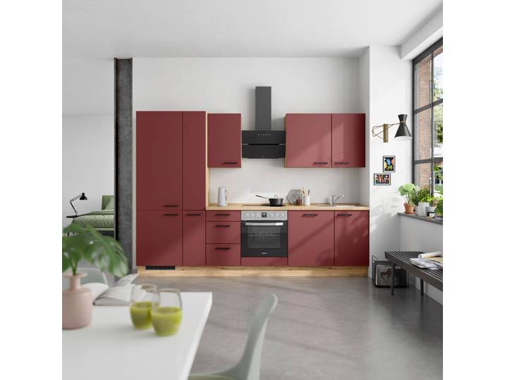 Küchenleerblock Easytouch High o. Geräte Rot