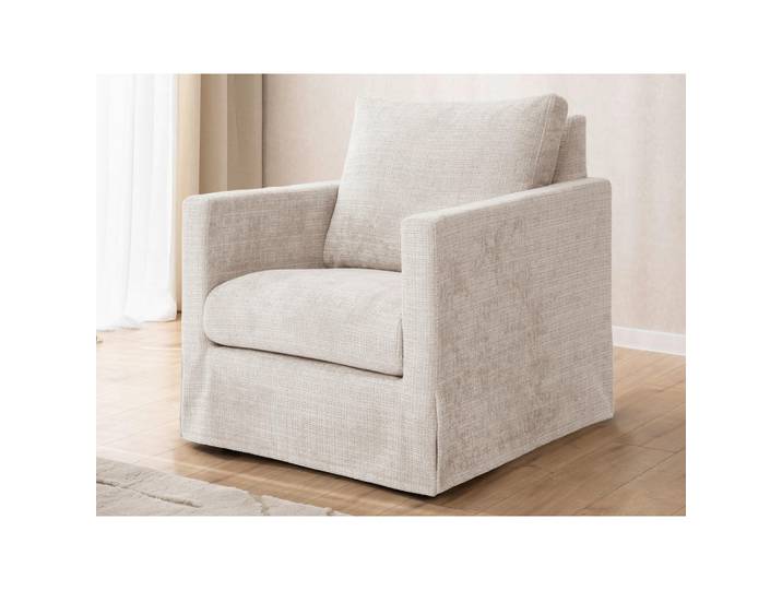 P & B Sesselbezug Paphos, Creme, Uni, 84x89x95 cm,