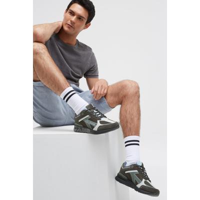 Sneaker CAMP DAVID, Herren, Gr. 42, Textil, schwarz wood, Lederimitat, Synthetik, Textil, Veloursleder, unifarben, Schuhe Sneaker, mit gepolstertem Einstieg