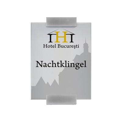 MONACO Türschild DIN A5 hoch, Format: 210x148 mm, 2 Adapter 8 cm