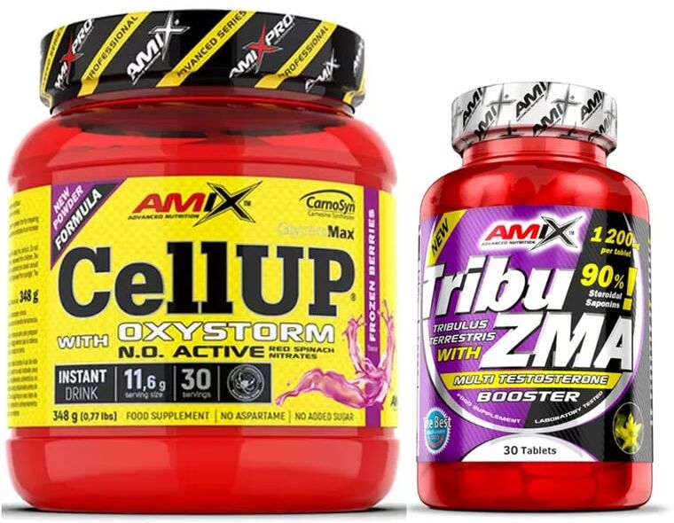 Amix Nutrition Pack Presente Cellup Oxystorm 348g + Tribu ZMA 30 Cápsulas Pirulito