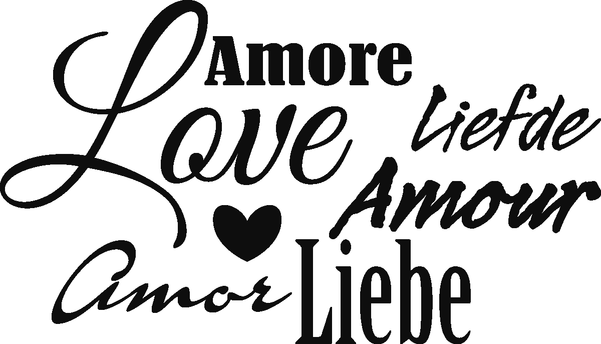 Ambiance-sticker Sticker Amour mots