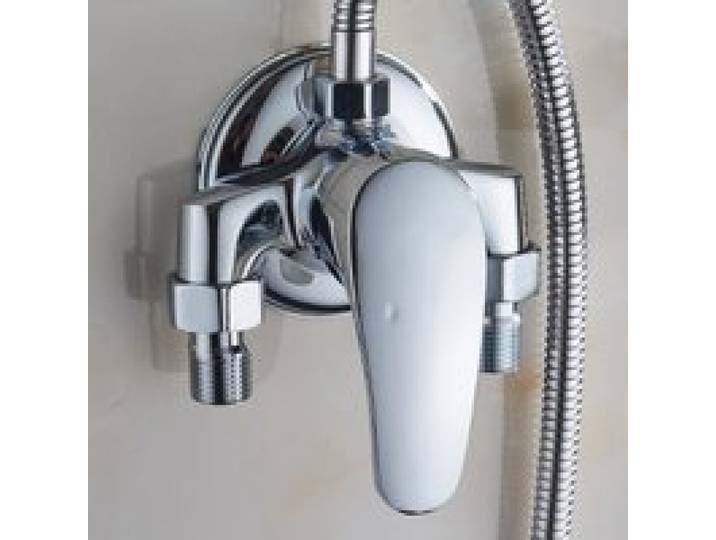 Universele Bad Douche Mengkranen Badrandcombinaties Chrome Klep Warm En Koud Mengkraan Vervanging Badkamer Douche Accessoires