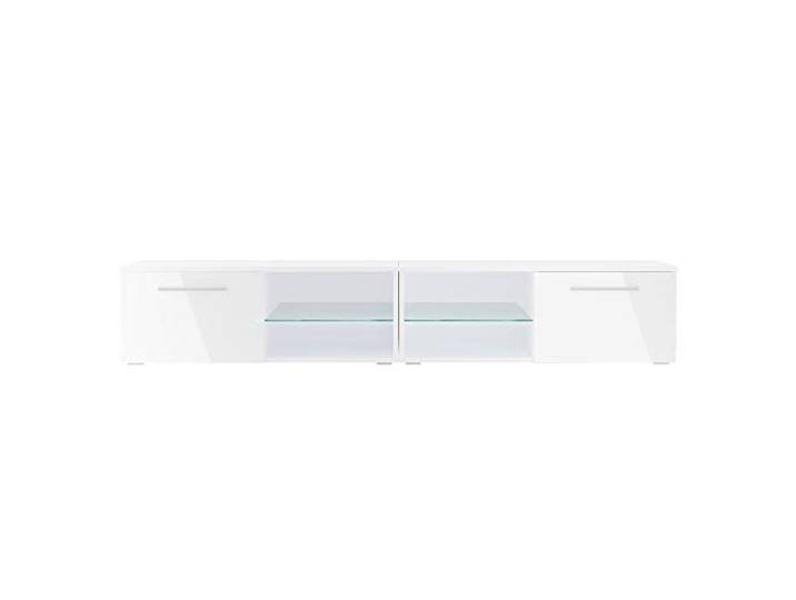 Selsey Tenus Double – TV-Board / TV-Lowboard / Fernsehschrank, weiß, 200 x 40 x 34 cm