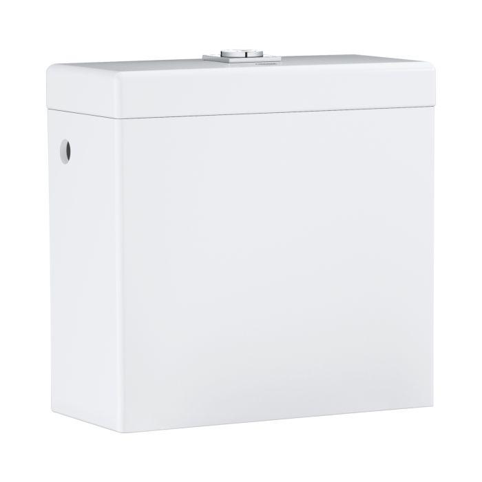 Grohe Cube Keramik Aufsatzspülkasten 39489000 alpinweiß, Anschluss seitlich