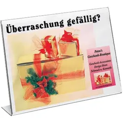sigel Tischaufsteller quer - DIN A4