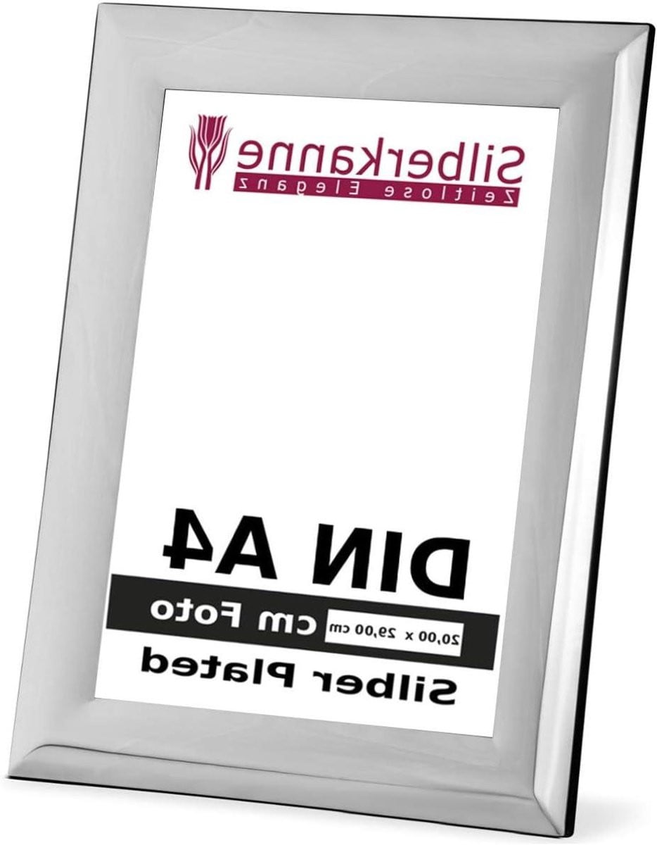 Zilveren fotolijst voor DIN A4 documenten en certificaten