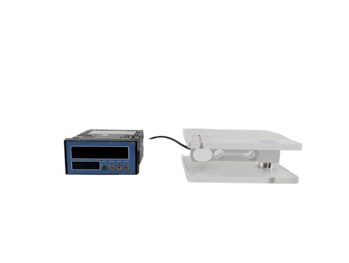 Hochpräzises Wägezellen-Kit mit voll funktionsfähiger Digitalanzeige 5kg-50kg Wägesensor Acryl-Montagesockel für Trichter(20KG,Full function85-265V)