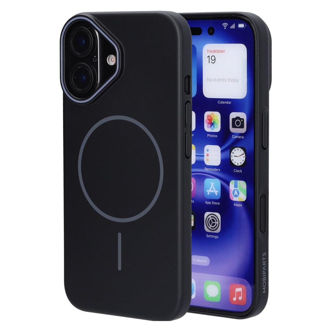 Mobiparts Slim Line Case Apple iPhone 16 (MagSafe Compatible) Onyx Black (Apple iPhone 16) (MP-130291)