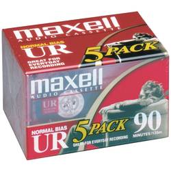 Maxell Audiokassette 90 min 5er Set 260024
