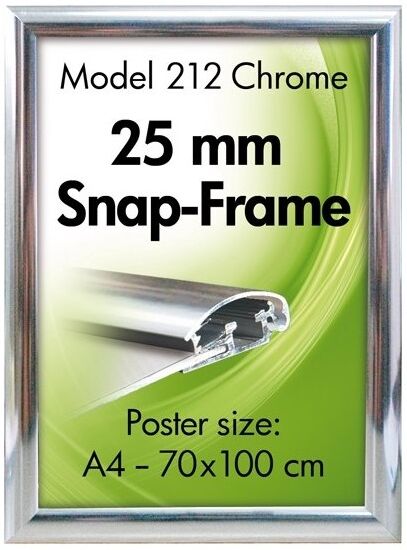 DSI Alu Plakatramme, Snap-Frame, A3, Krom