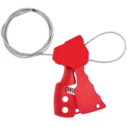 Brady, Zubehör Maschine, Original-Kabelverriegelungssystem, Rot, mit 1,8m Stahl-Kabel (065318)