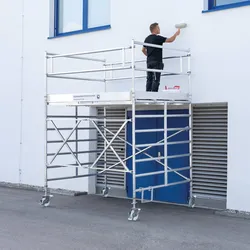 Günzburger Steigtechnik Klappgerüst mit Dreifach-Plattform Plattformhöhe 6,35 m - 115564