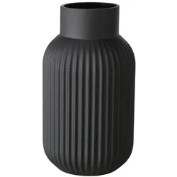 Boltze Vase Nordika, 22 cm, Ø 13 cm, Schwarz