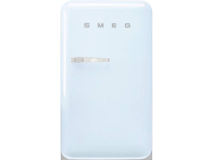 Smeg Kühlschrank, Pastellblau, Metall, D, 54.5x97x70.1 cm, Abtauautomatik, LED-Innenbeleuchtung, Null-Grad-Zone, höhenverstellbare Füsse, Küchen, Küchenelektrogeräte, Kühl- & Gefrierschränke, Kühlschränke