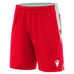 Macron, Herren, Sporthose, Tempel (XL), Weiss, Rot