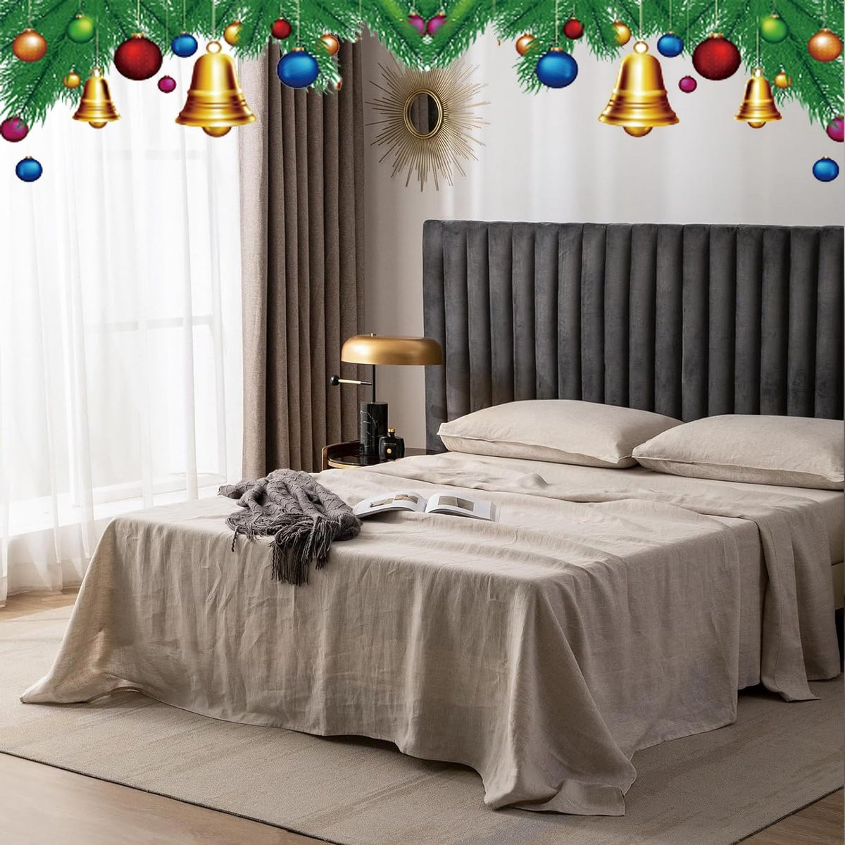 JGS Luxe Linnen Beddengoed - 100% Pure Stonewashed Linnen Laken - Ademend en Huidvriendelijk