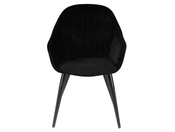 Fauteuil en velours noir