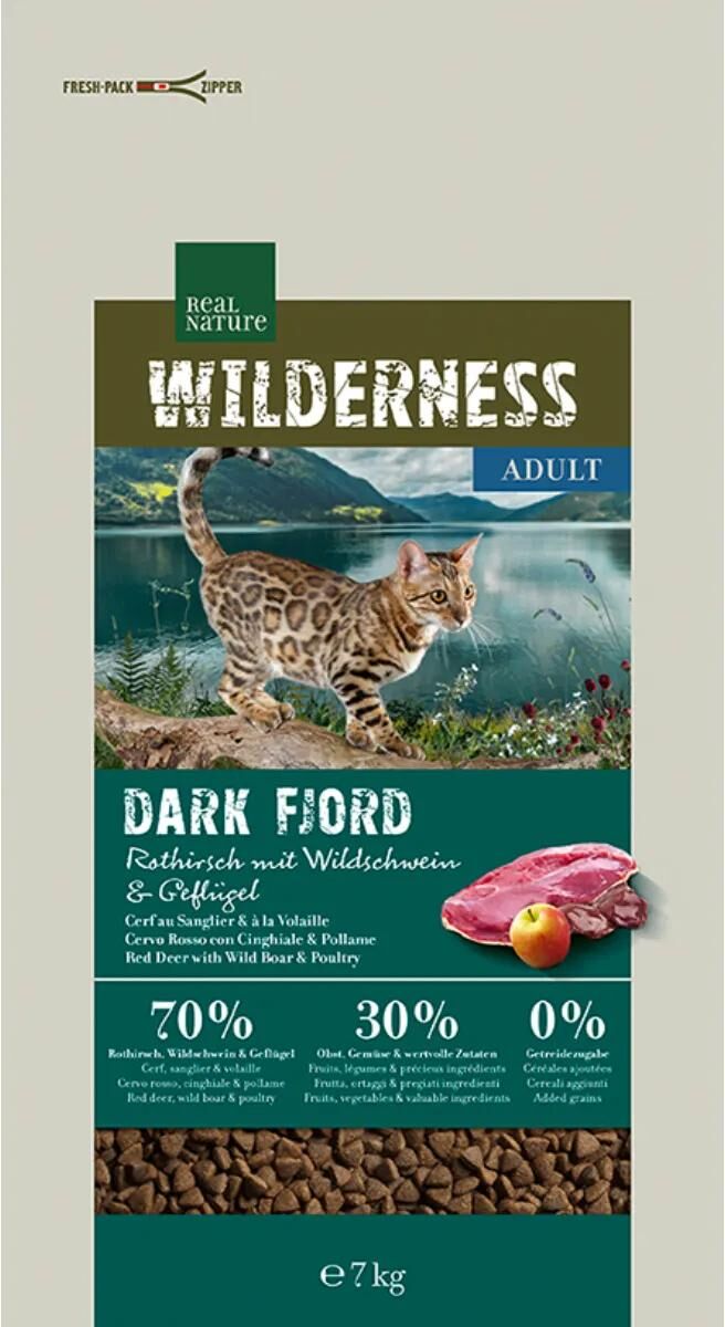 Real Nature Cat Wilderness Dark Fjord Adult Cervo KIT RISPARMIO 2x7KG