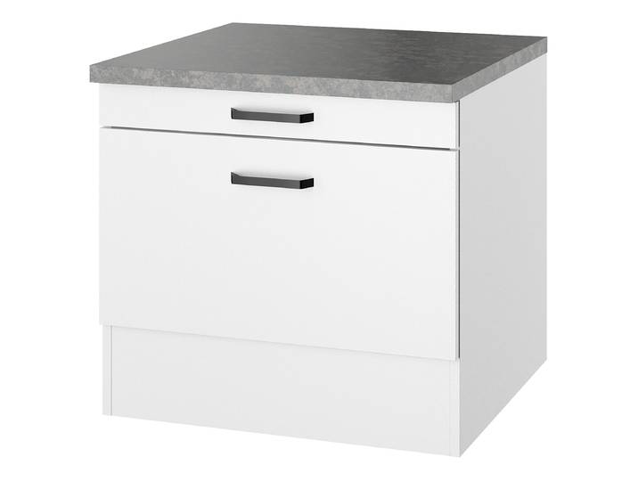 Meuble bas pour machine à 60 x 57 x 60cm Blanc/Blanc