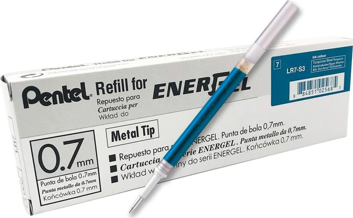 Pentel 12 EnerGel LR7 Gelschreiberminen türkis