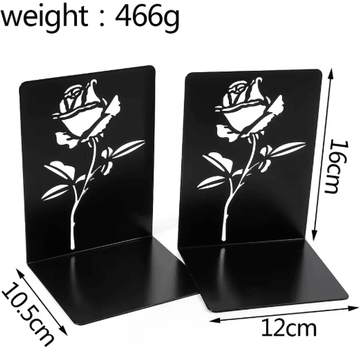 Inspire Essentials Cute Cat Metal Bookends Heavy Duty Decorative Bookends For Shelves 1
