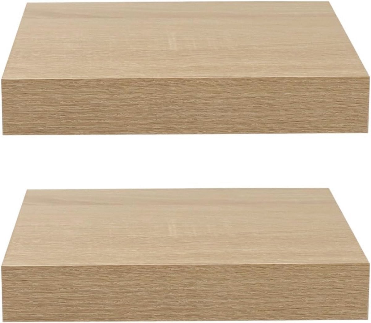 Zwevende wandplank gewassen eiken - Moderne wandplank voor decoratie en accessoires