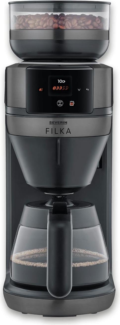 Severin Filterkaffee-Vollautomat FILKA KA 4854 dark inoxmattschwarz