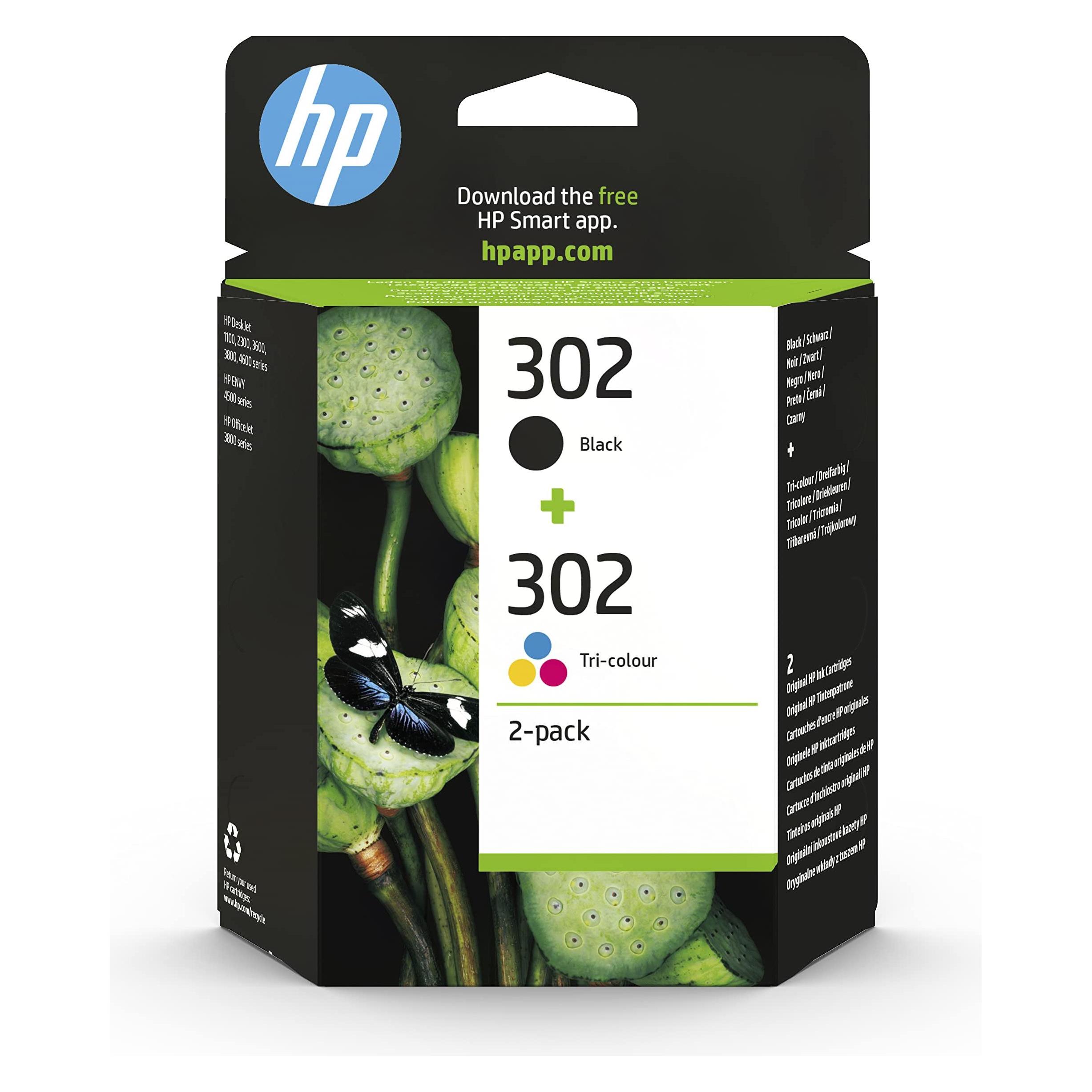 HP 302 (BK, C, M, Y) (X4D37AE)