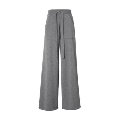 Stoffhose REPLAY "Replay Strickware FP", Damen, Gr. M, US-Größen, grau (iron melange), 50% Viskose, 30% Polyester, 20% Polyamid, unifarben, relaxed fit, Hosen Stoffhose