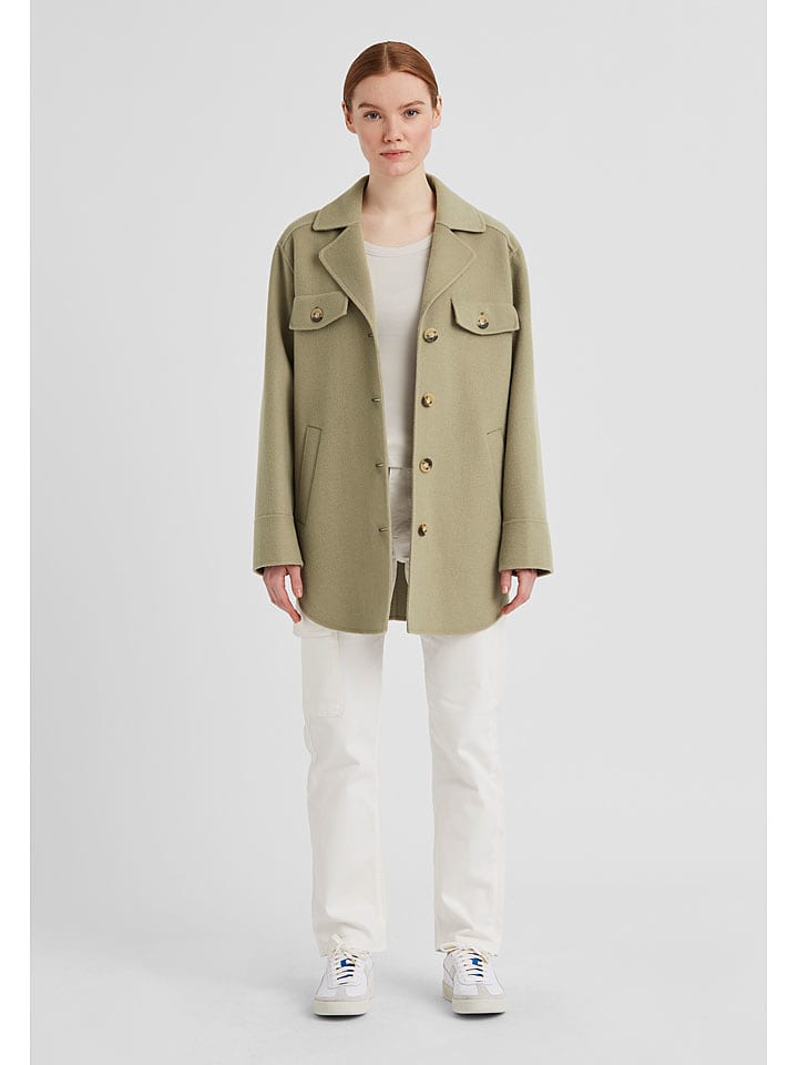 Milestone Wolljacke "Ann" in Khaki - 44
