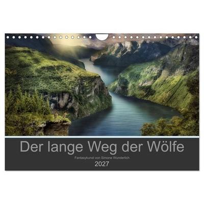 Der lange Weg der Wölfe (Wandkalender 2027 DIN A4 quer), CALVENDO Monatskalender