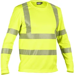 DASSY® Carterville Warnschutz UV-T-Shirt mit langen Ärmeln - neongelb - S