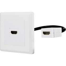Renkforce RF-4538136 HDMI Adapter [1x HDMI-Buchse - 1x HDMI-Buchse] Weiß vergoldete Steckkontakte 15.00 cm