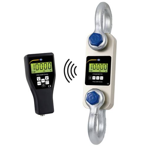 PCE Instruments Zugmesslasche PCE-DDM 10 |10.000kg |PEAK |batteriebetrieben |Fernanzeige |Schäkel |Summierfunktion